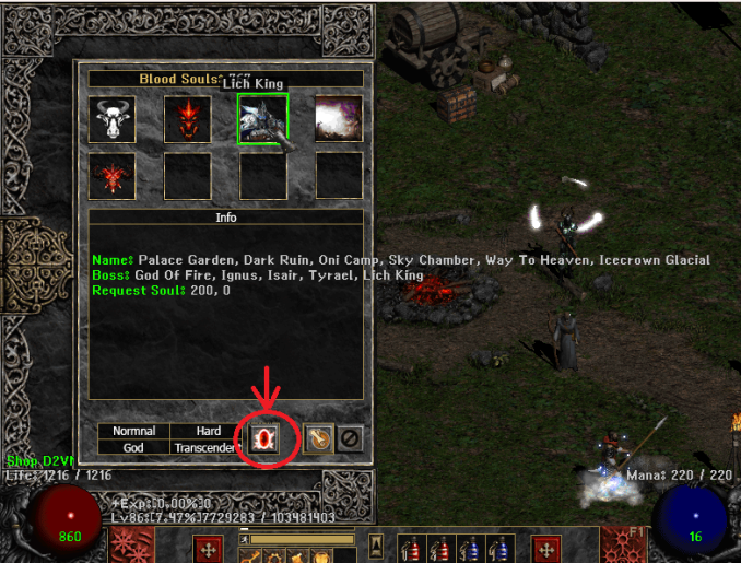 Chọn Extra Quest để mở danh sách map mở rộng.
