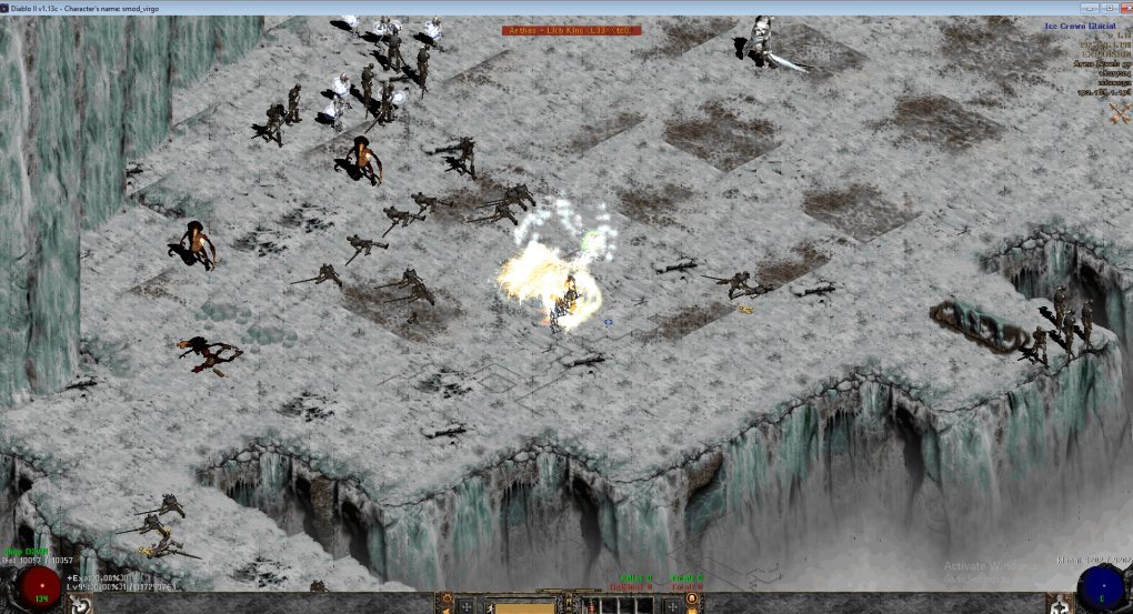 Chọn Lich King - MM2 rồi bấm portal đỏ.