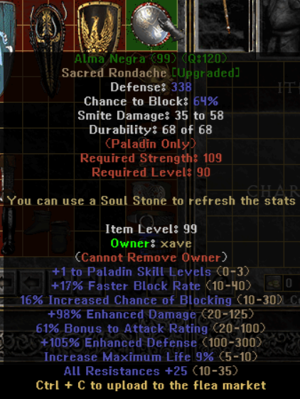 Alma Negra - Item Upgrade D2TM Season 25