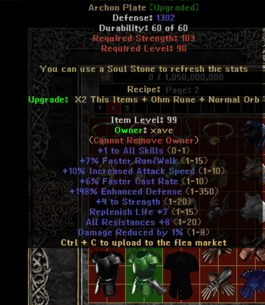 Dark Soul - Item Upgrade D2TM Season 25