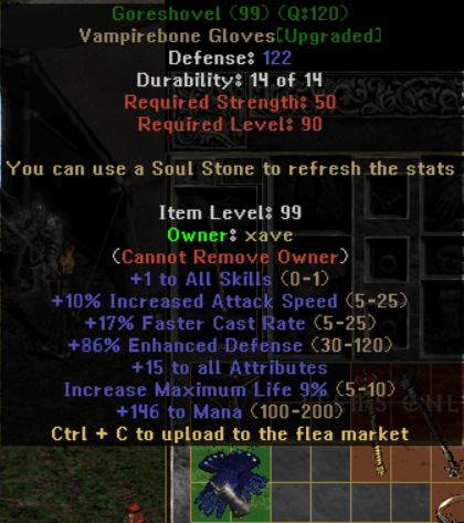 Goreshovel - Item Upgrade D2TM Season 25