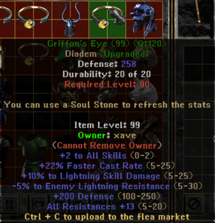 Griffon's Eye2 - Item Upgrade D2TM Season 25