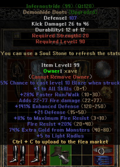 Infernostride - Item Upgrade D2TM Season 25