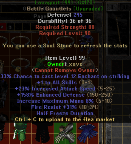 Lavagout - Item Upgrade D2TM Season 25