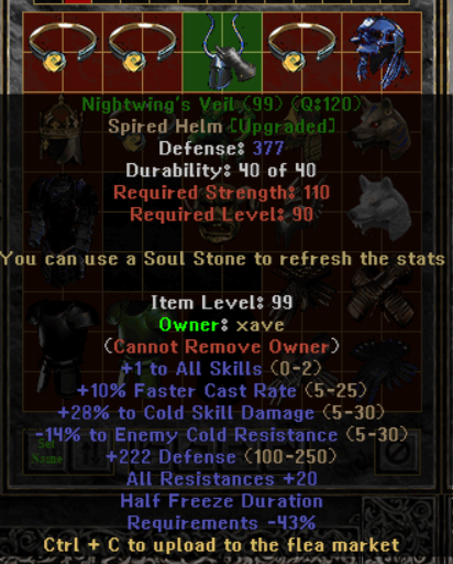 Nightwing's Veil - Item Upgrade D2TM Season 25
