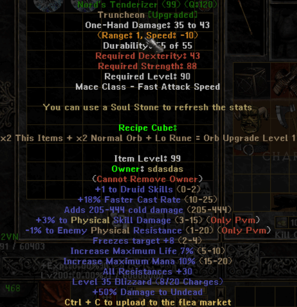 Nord's Tenderizer - Item Upgrade D2TM Season 25