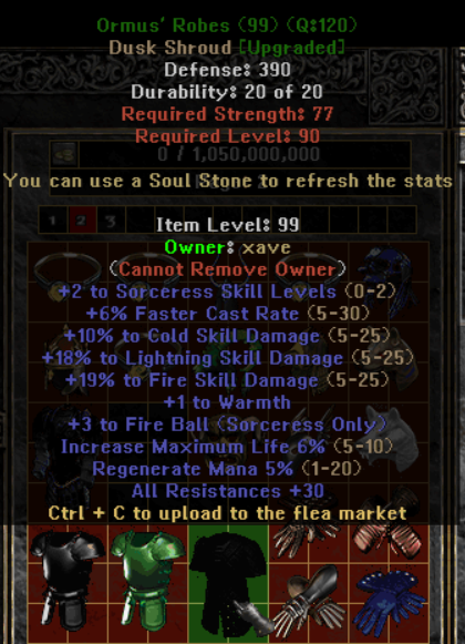 Ormus' Robes - Item Upgrade D2TM Season 25