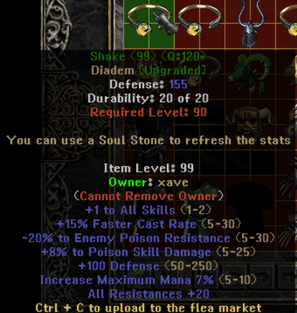Shake - Item Upgrade D2TM Season 25