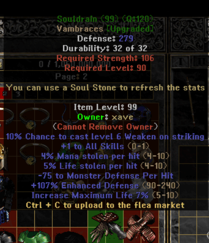 Souldrain - Item Upgrade D2TM Season 25