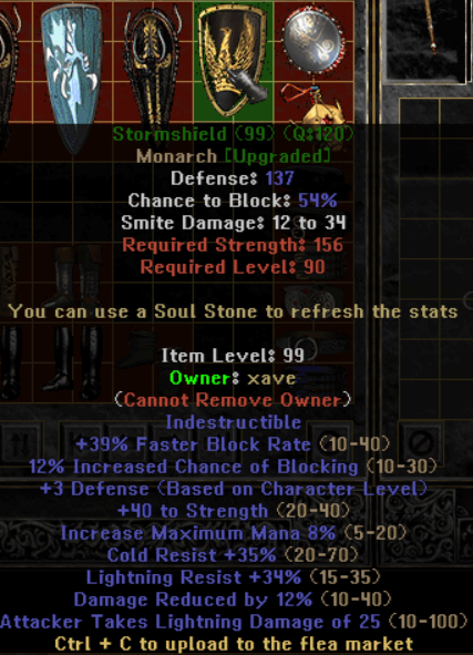 Stormshield - Item Upgrade D2TM Season 25