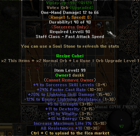 Viplay'cp - Item Upgrade D2TM Season 25
