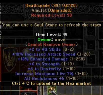 Deathspade - Item Upgrade D2TM Season 25