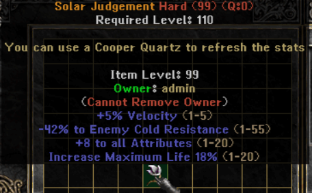 Solar Judgement Charm