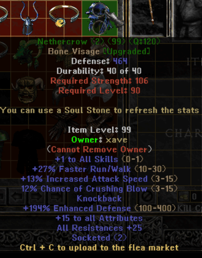 Nethercrow - Item Upgrade D2TM Season 25