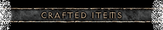 Crafted Items Diablo II Classic